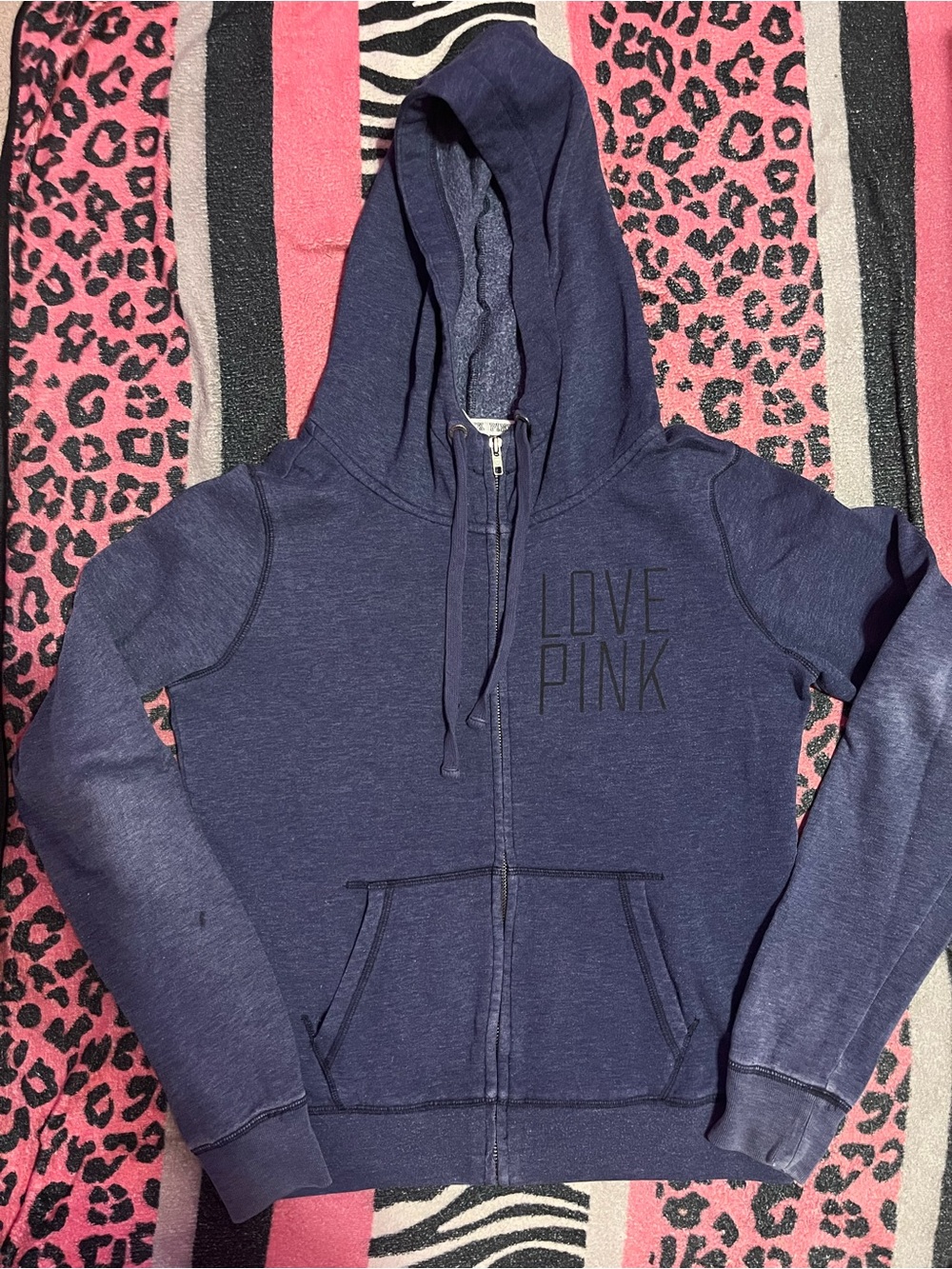 Vintage PINK Victoria's Secret 2012 zip up jacket